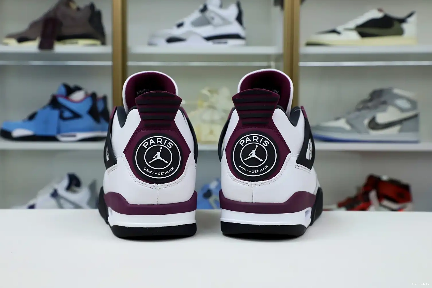X JORDAN JORDAN AIR 4 SAINT-GERMAIN 'BORDEAUX' PARIS Kimikick RETRO AIR 0727